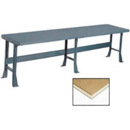 GLOBAL EQUIPMENT Production Workbench w/ Shop Top Square Edge, 96"W x 30"D, Gray 500354
